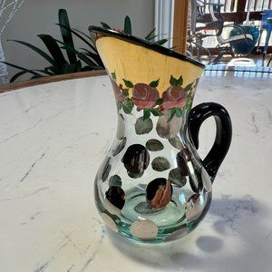 Vintage MACKENZIE-CHILDS Glass Pitcher/Creamer